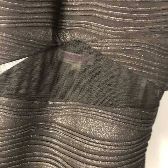 hailey logan by adrianna papel size medium black and silver glittery metallic sh - Picture 2 of 12